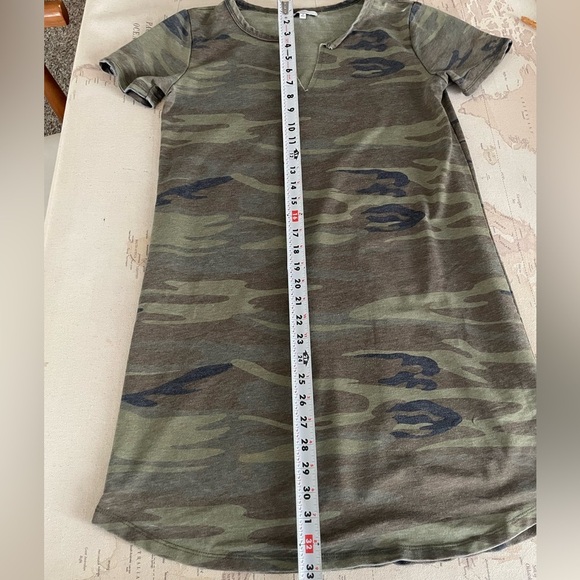 Z Supply Camo Print T-Shirt Dress Size Small - Picture 8 of 9